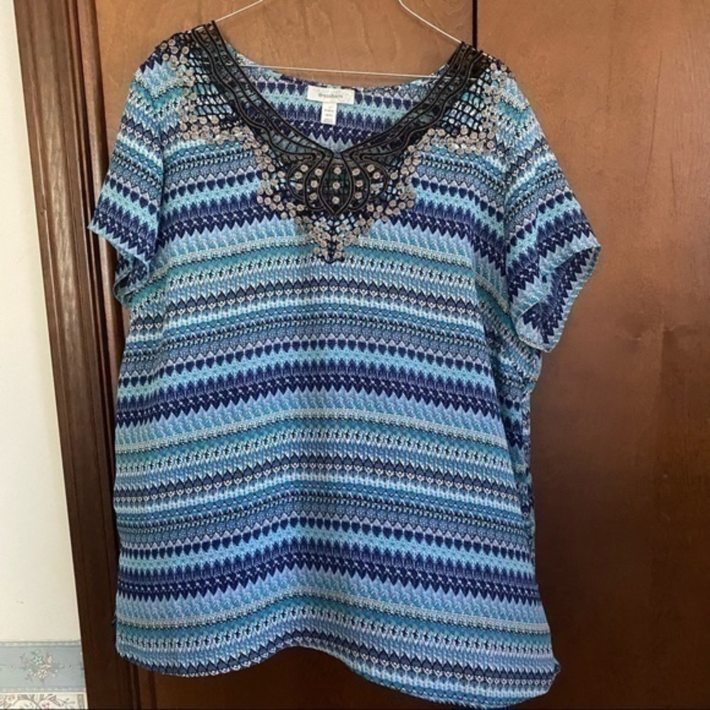 dressbarn Tunic 14/16 Shades of Blue❤️